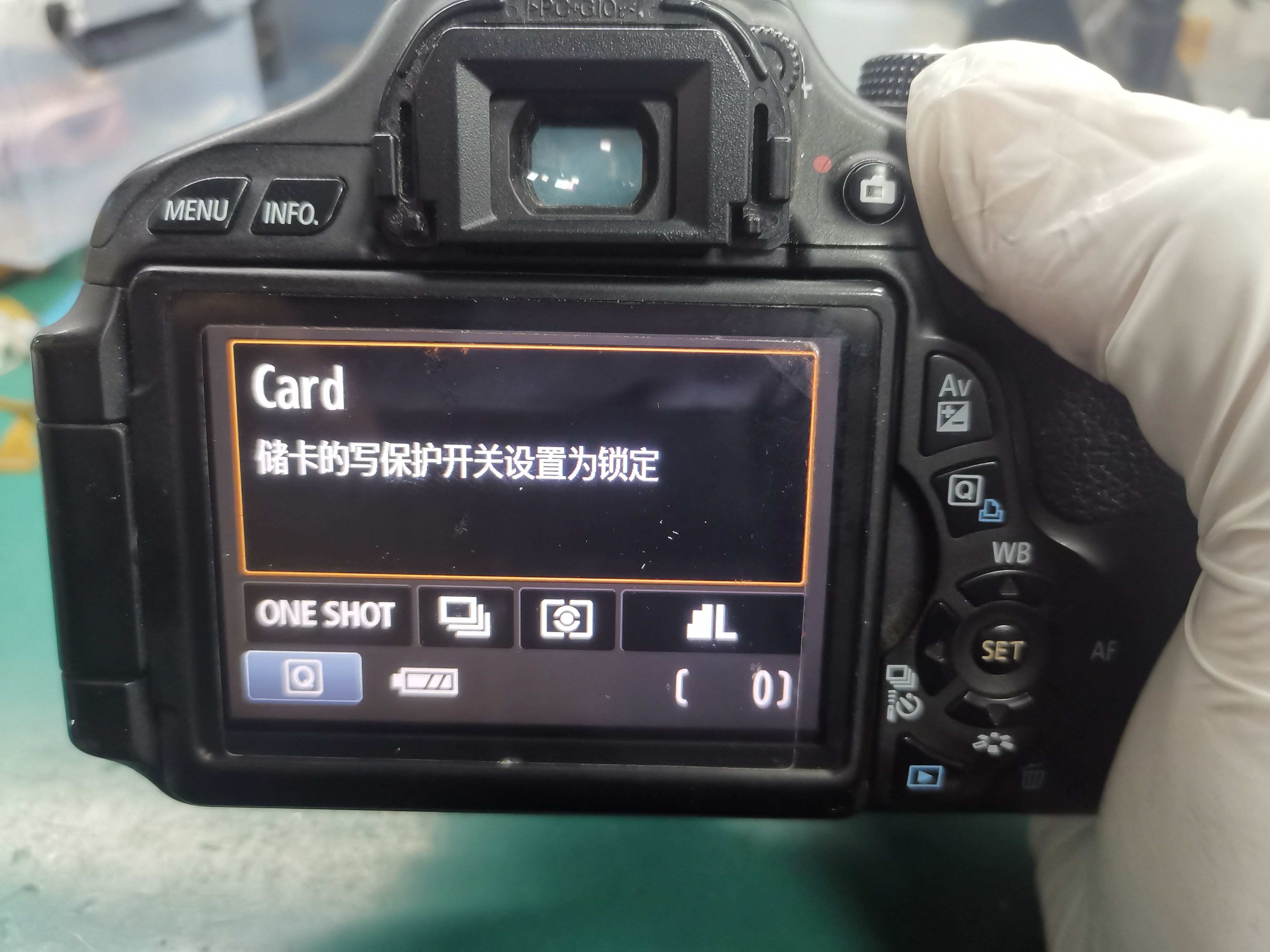 佳能单反相机卡错误卡保护维修
